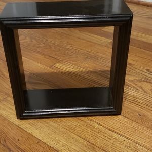 Black square shelf